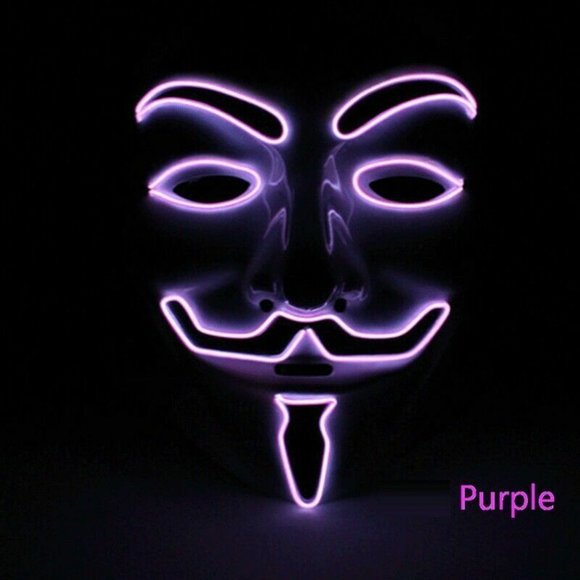 Clubbing Rave Party Light Up Scary LED Mask Costume Cosplay - Picture 15 of 16